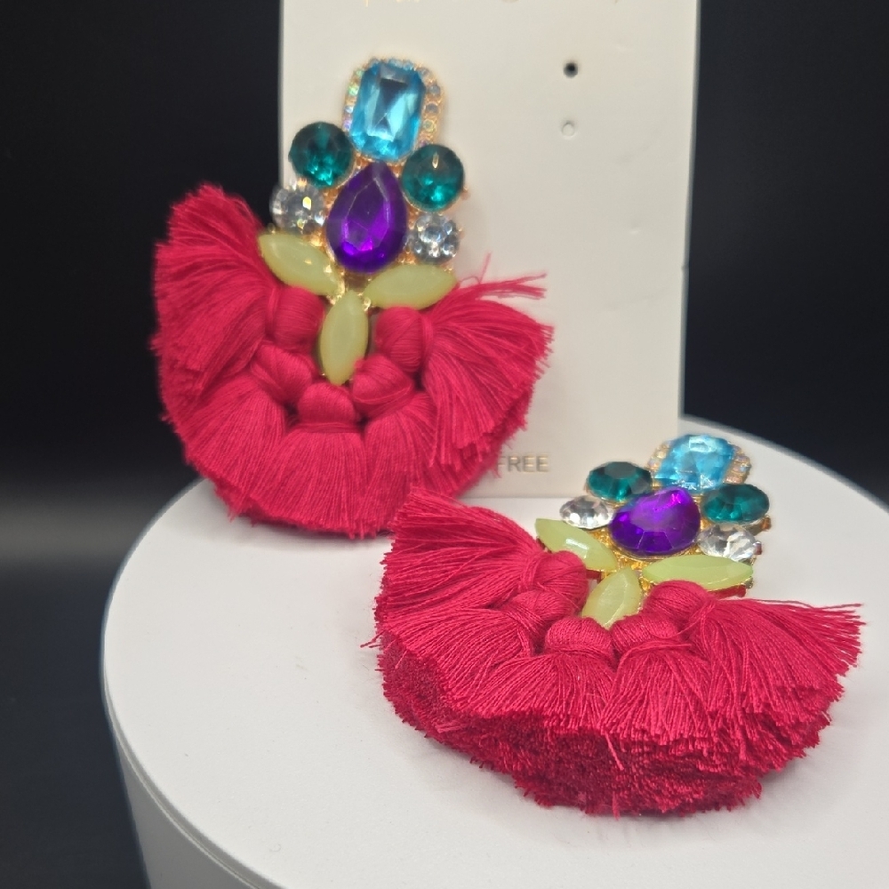 New:Elegant Multicolor Statement Earrings - image 3
